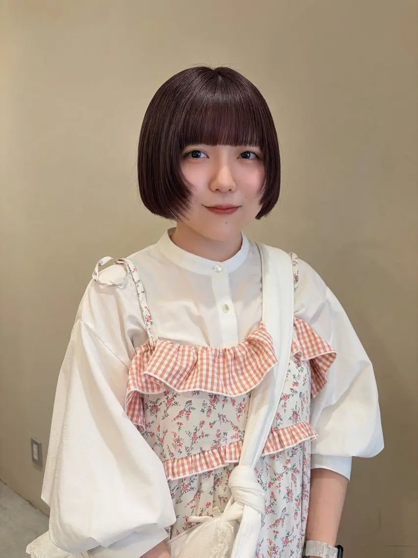 ショート カラー ヘアアレンジ ヘアカラー トリートメント HERMITAGE/ 千尋のヘアスタイル