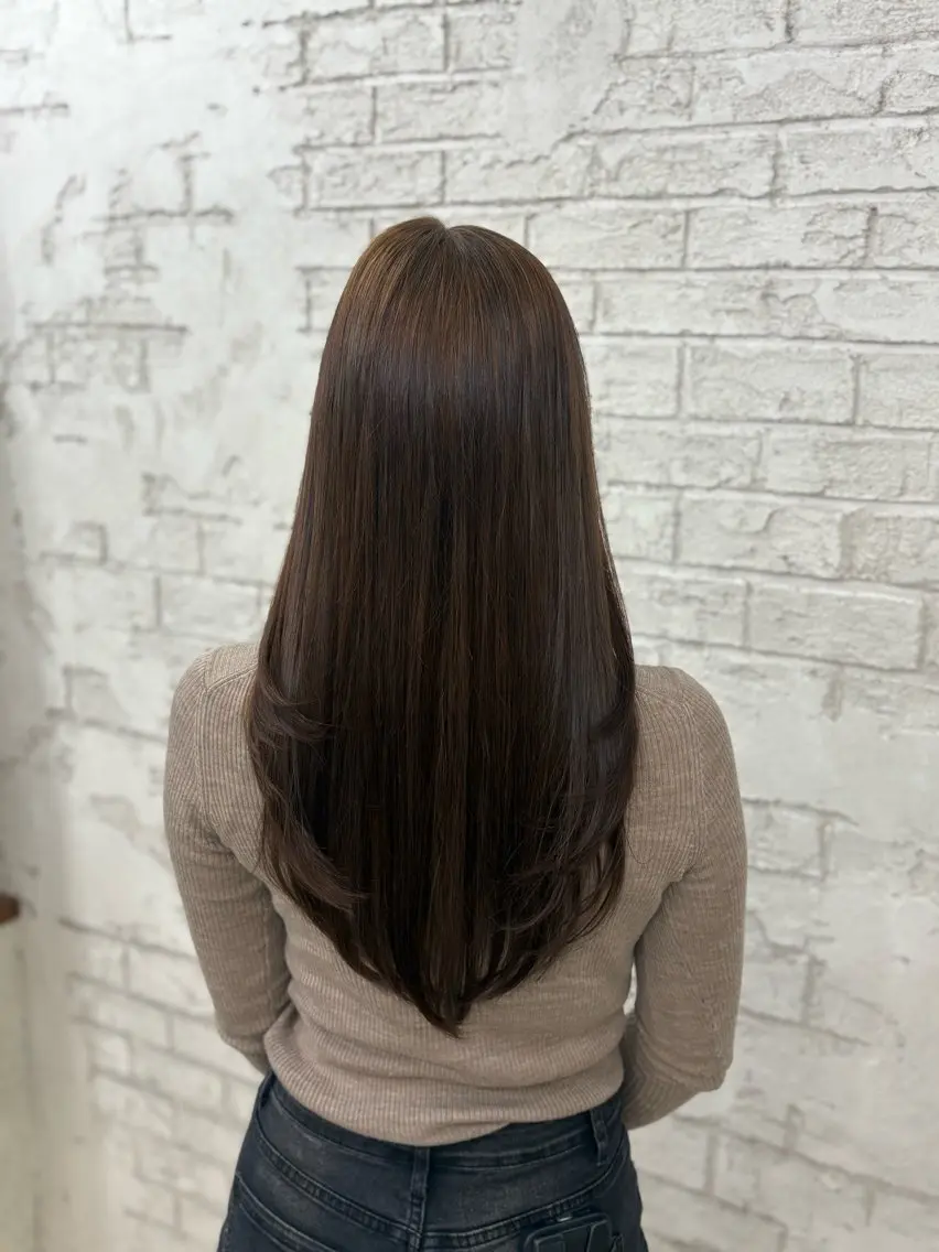 ロング 韓国レイヤー/ブリ ーチ🩶Momo🩶のヘアスタイル