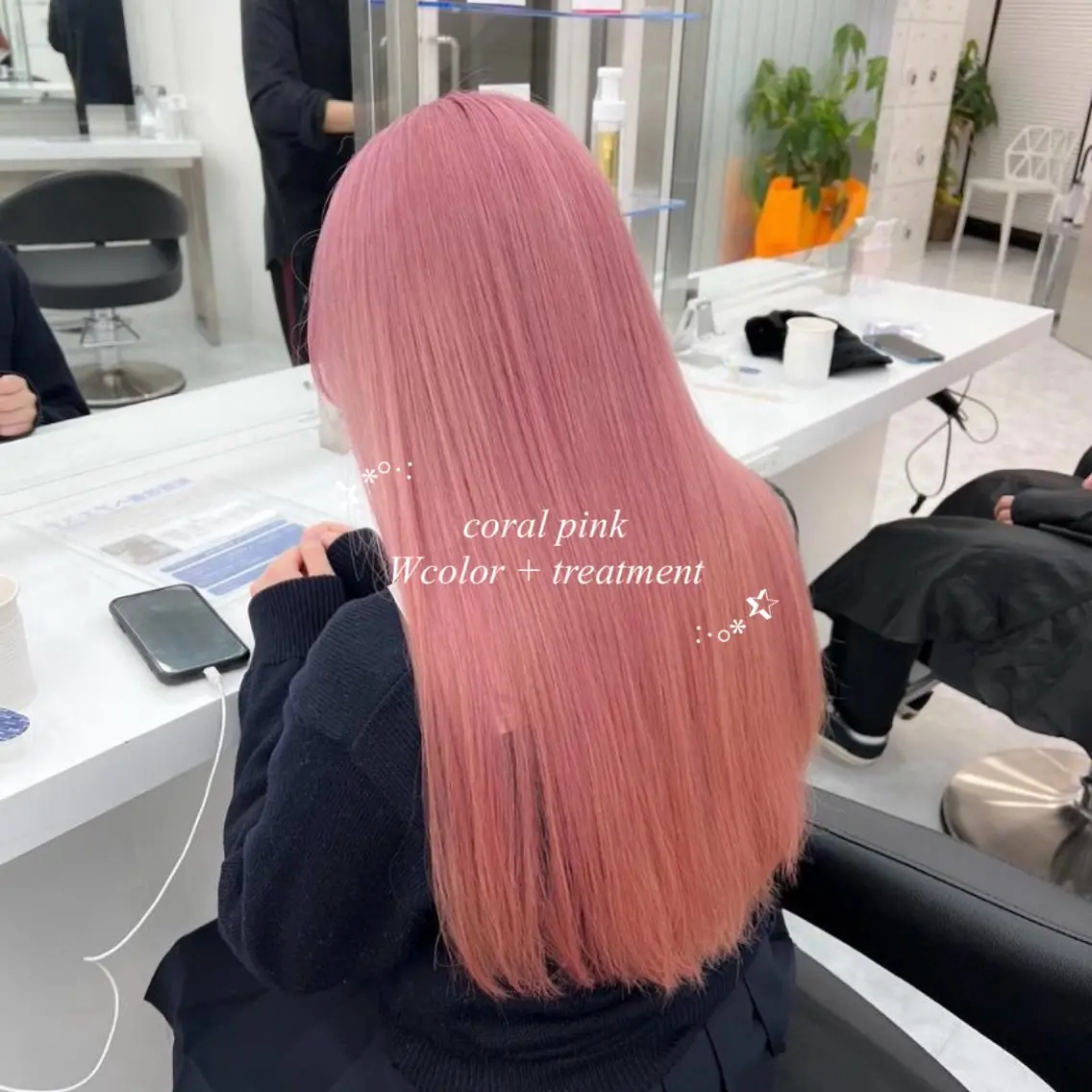 ロング カラー カットパーマモデル 募集🎀SHIONEのヘアスタイル