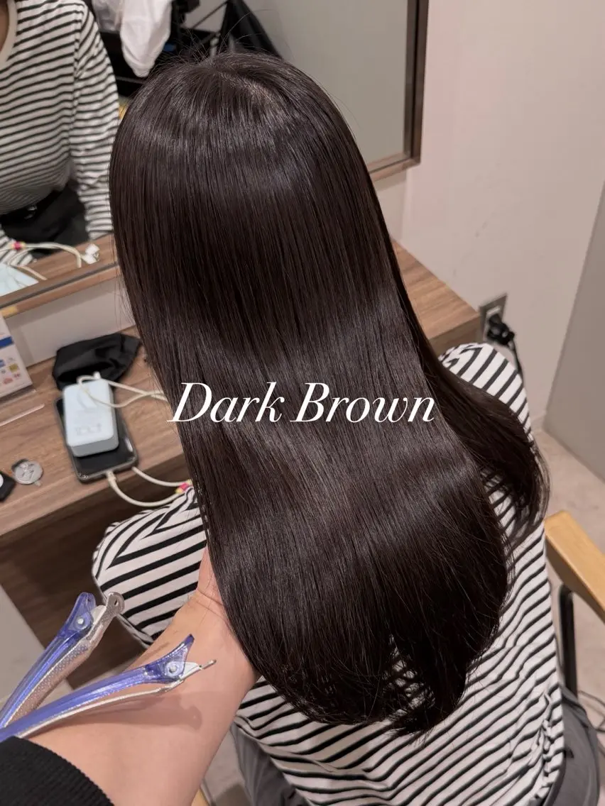 ロング ヘアカラー トリートメント 赤み消し透明感半個室 マンツーマン宮脇滉平のヘアスタイル