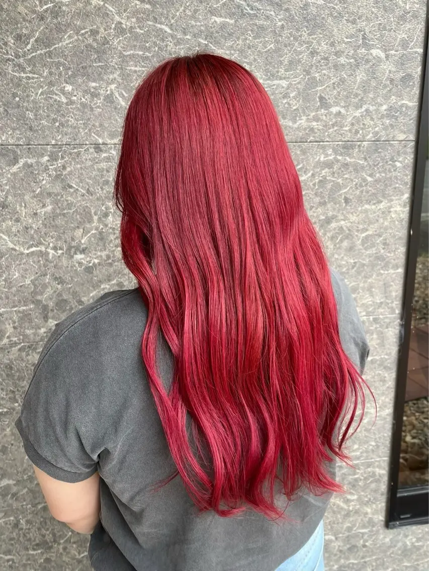 ロング 兼古 望羽のヘアスタイル