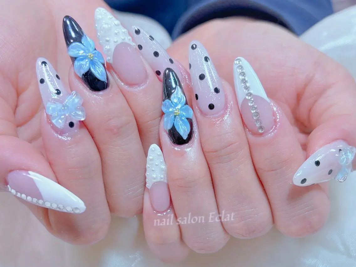 ネイル ハンドネイル ネイルサロンエクラ 🫧Shizukaのネイルデザイン
