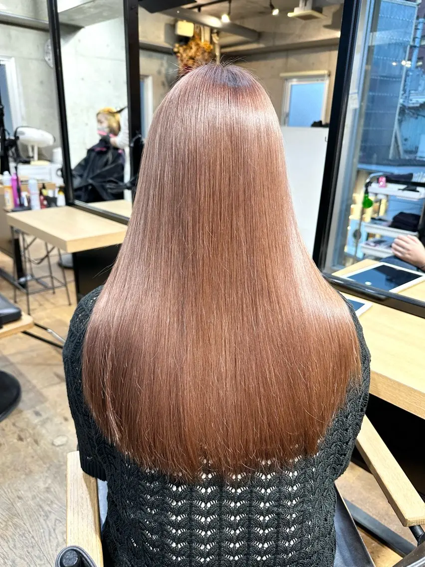 ロング カラー アディクシーカラー ブリーチ ケアブリーチ ダブルカラー イヤリングカラー DAIKIベージュ 🍂レイヤーカットのヘアスタイル