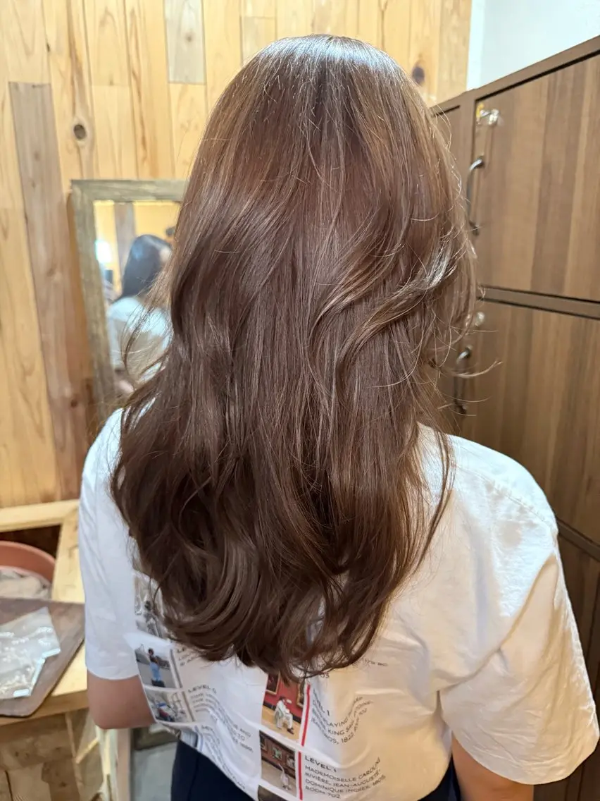 ロング カラー 大村 日向子のヘアスタイル