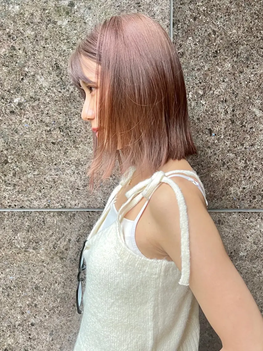 ミディアム カット ヘアカラー ボブ限定🎀 エミリのヘアスタイル