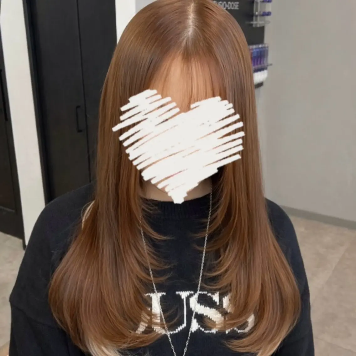 カラー ブラウンカラー エクステ MOMOKA /　Lapis今泉店のヘアスタイル