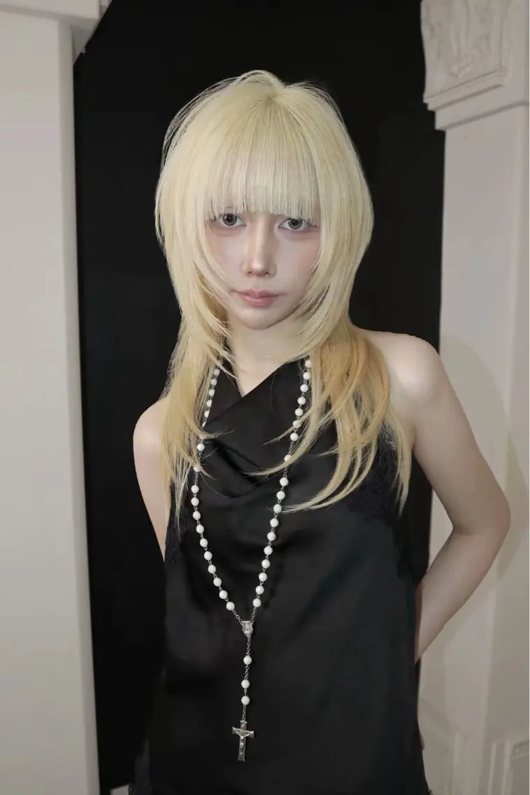 ロング カラー カット ヘアカラー トリートメント ヘッドスパ ヘアセット HARUNA/デザイ ン/レイヤー˖ ࣪のヘアスタイル
