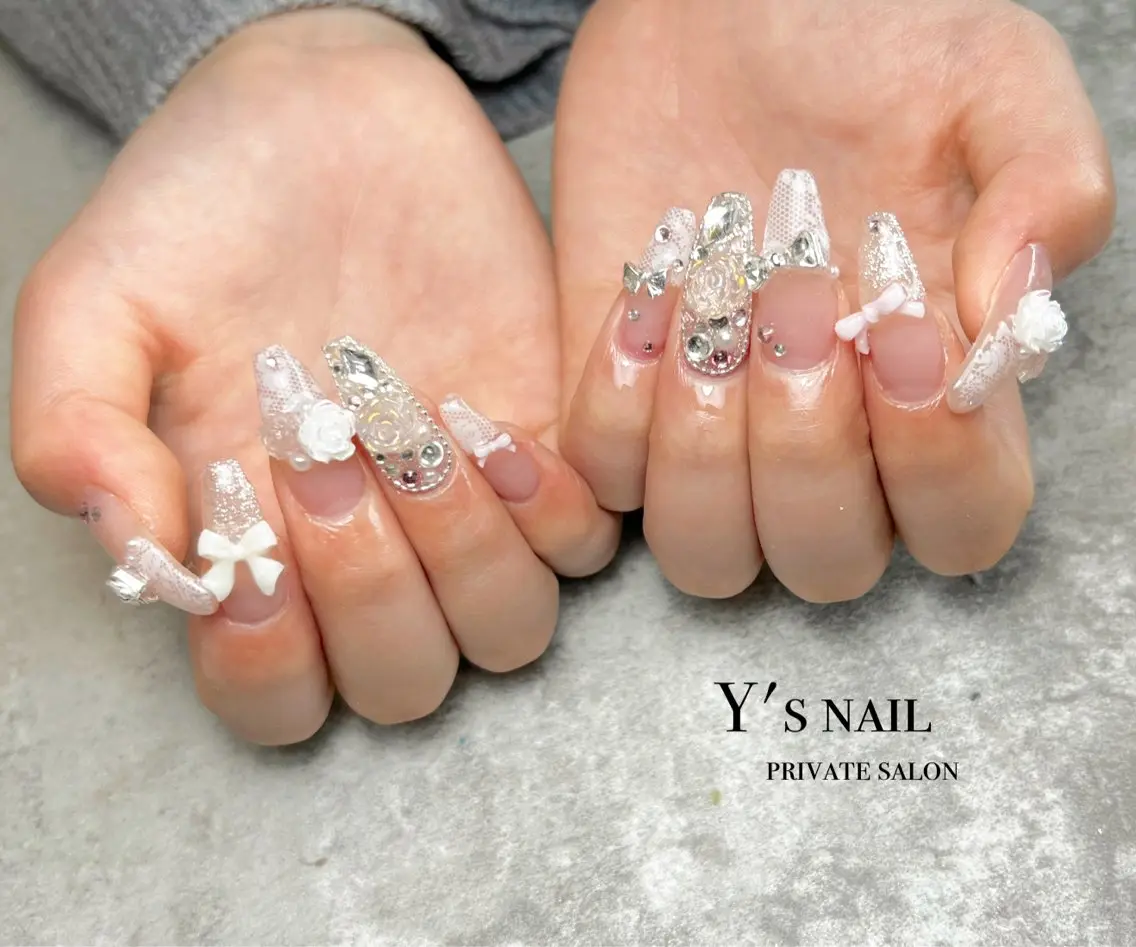 【アート×パーツつけ放題🖤🖤】長さだし10本✳︎他店オフ🈶の写真