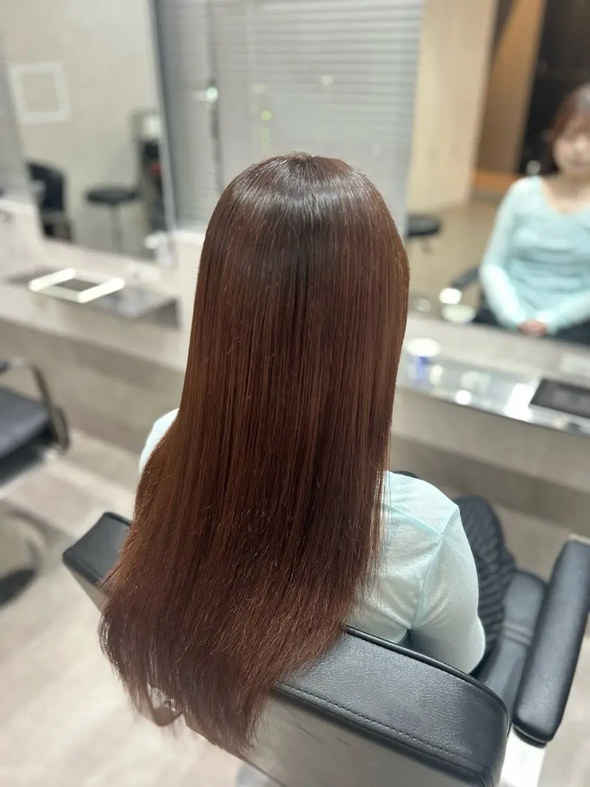 ロング 縮毛矯正 縮毛矯正 REM 新宿 / 布施 有希のヘアスタイル