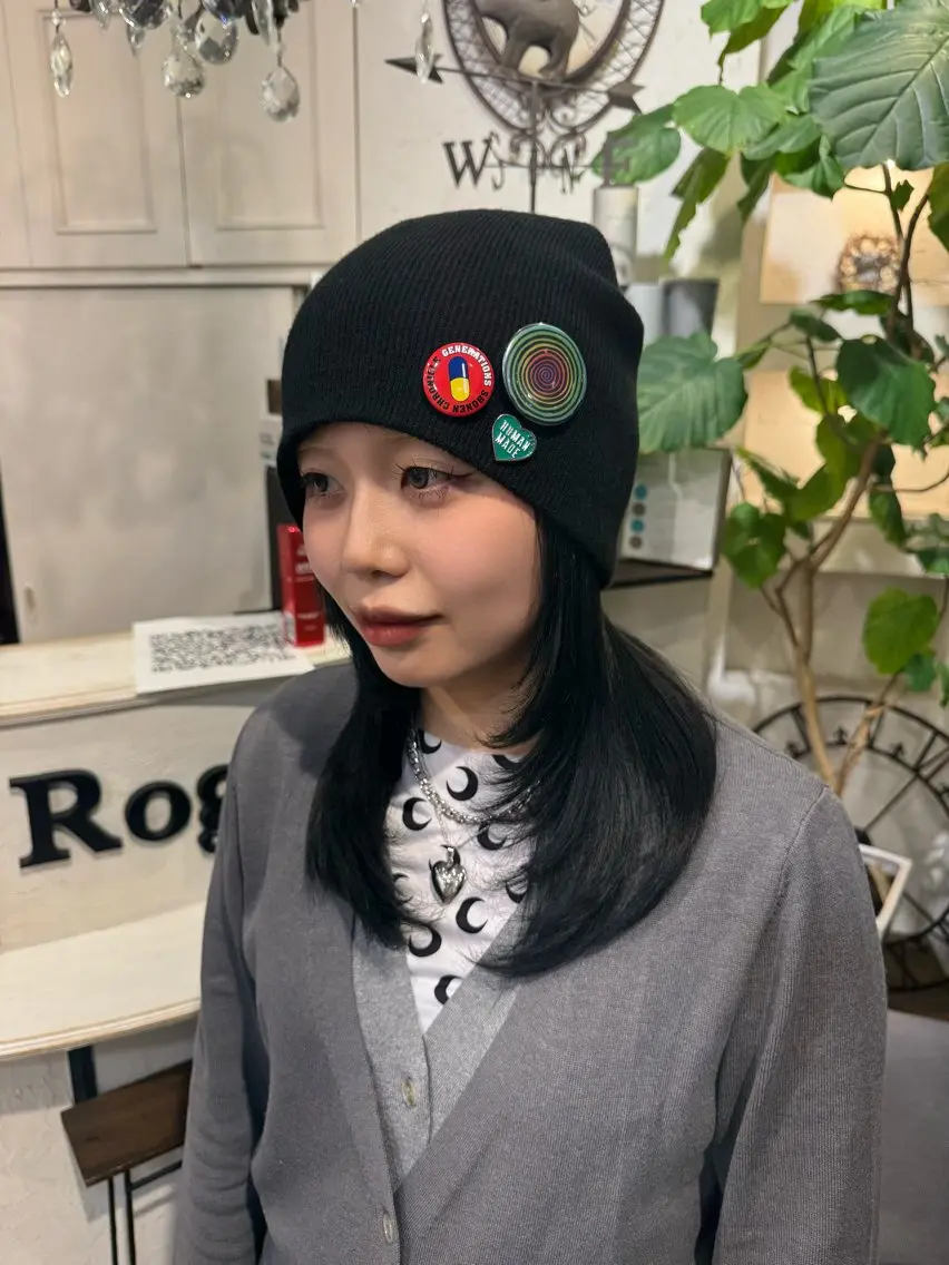 ミディアム 顔まわりレイヤー 顔周りカット レイヤーカット カット 亀有✂️正路 彩夏のヘアスタイル