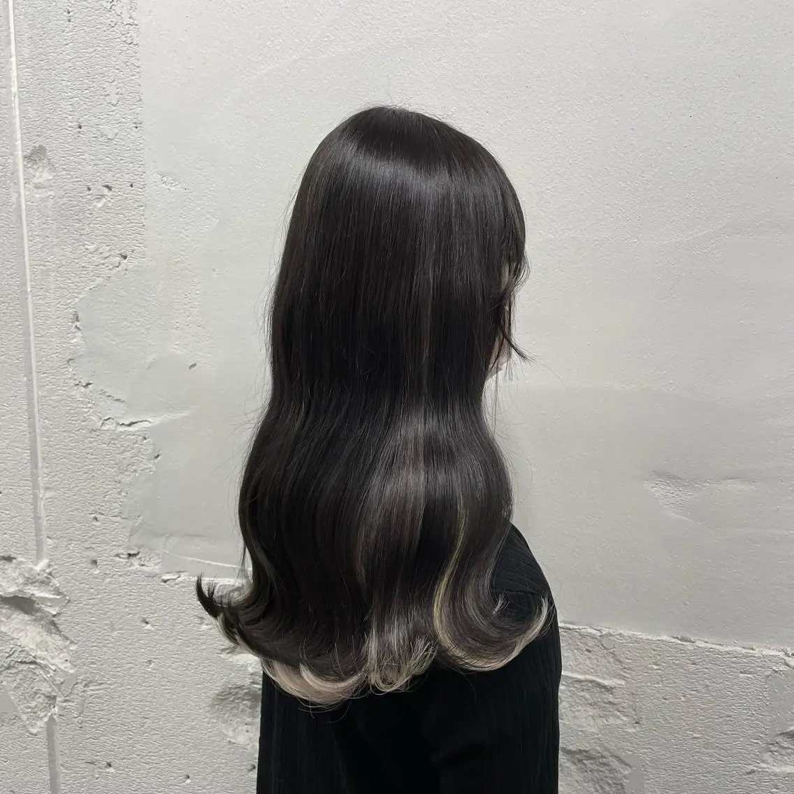 ロング カラー シールエクステ バレイヤージュ ミストバング ダブルカラー  フェイスフレーミング ヘアカラー エクステ 🧡艶髪/エクステ 🫧🧡YUKI❄️のヘアスタイル