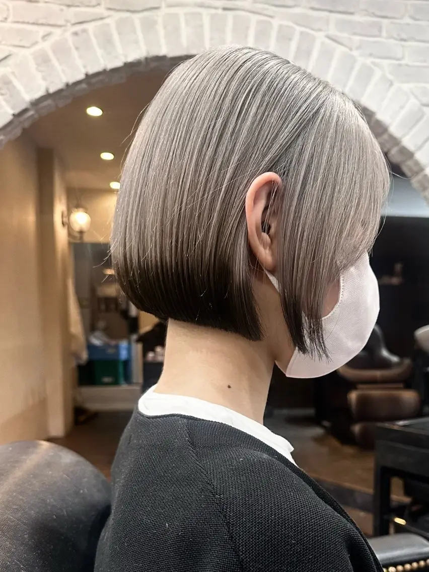 ショート ヘアカラー 💖透明感カラー HAYATO💖のヘアスタイル