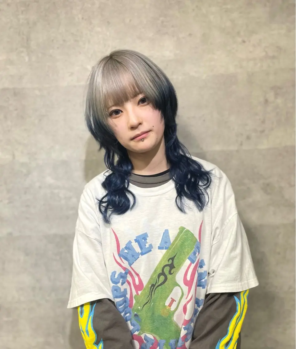 カラー ヘアカラー トリートメント yasuハイトーン/ デザインカラーのヘアスタイル
