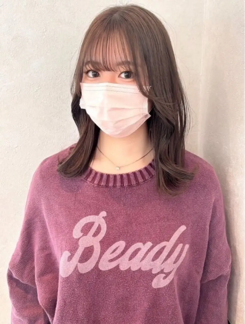 セミロング カット 坂詰 空のヘアスタイル