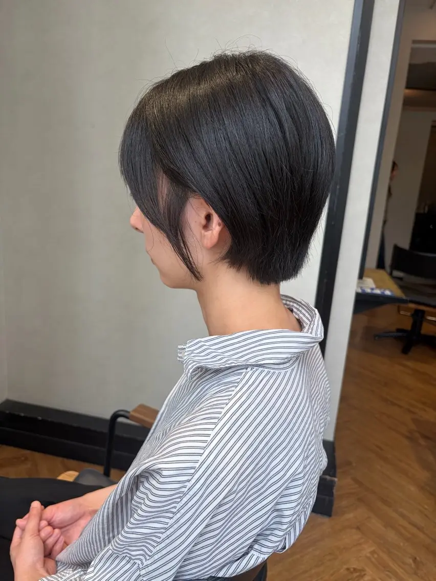 ショート ショートヘア カット SHUKA🎀 韓国スタイル艶カラーのヘアスタイル