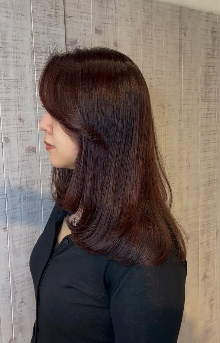 カラー オレンジ ハヤシ ナルミのヘアスタイル