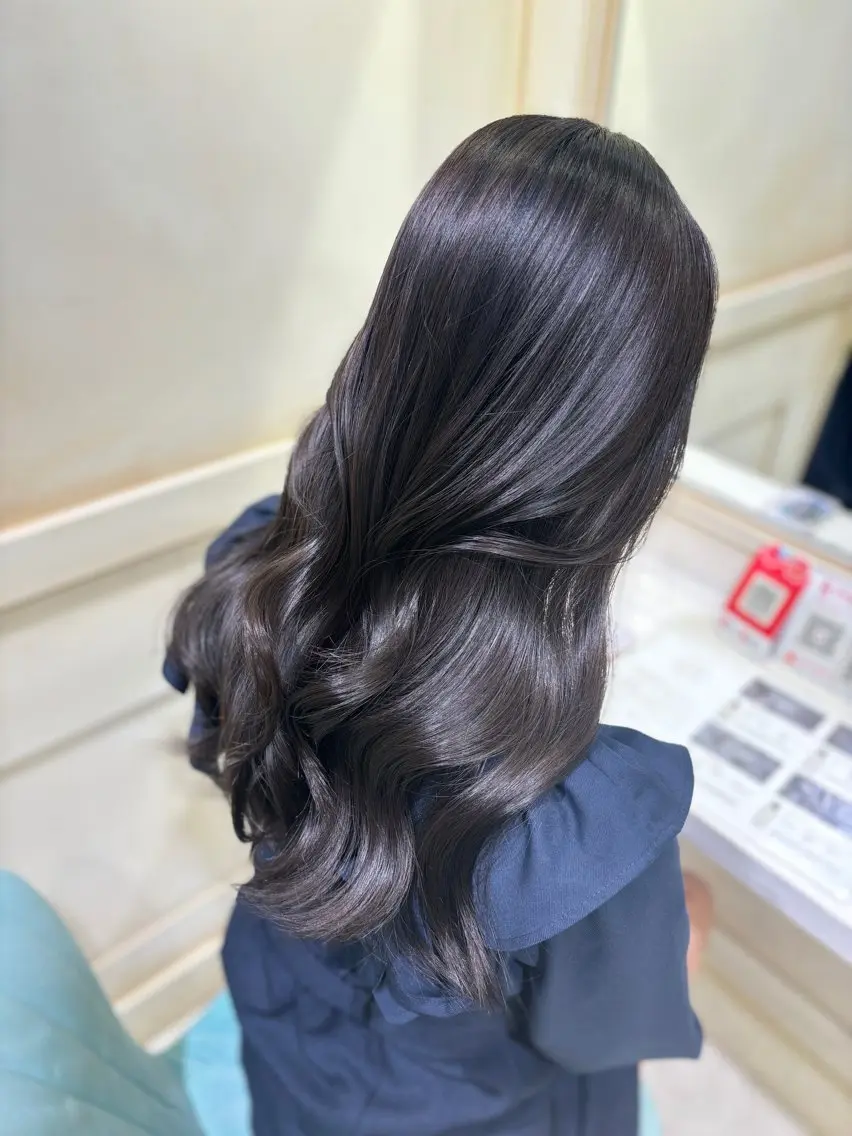 セミロング 🌷ピンク/韓国風 暖色カラー ゆい🌷のヘアスタイル
