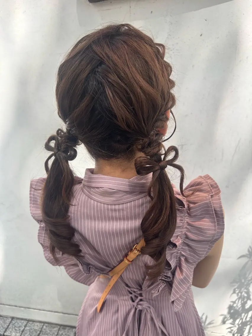 ミディアム ヘアセット ZAZA YUKAのヘアスタイル