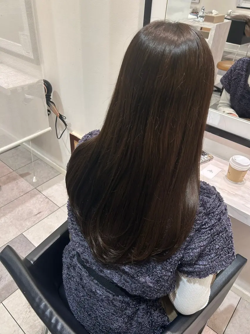 ロング 中原 優美のヘアスタイル