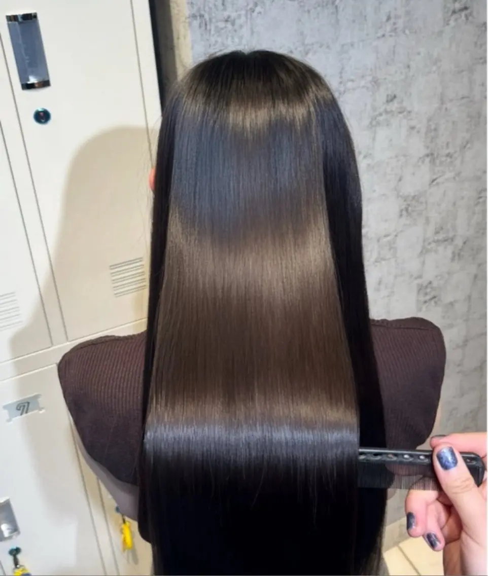 セミロング カラー ヘアカラー トリートメント ✨髪質改善カラー✨ ななみのヘアスタイル
