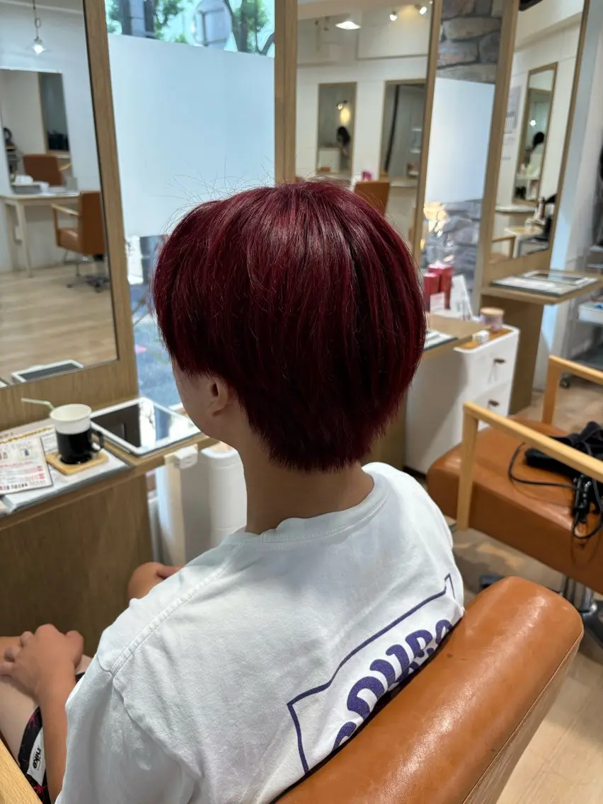 カラー 金山／森心乃　カット ブリーチモデル募集中のヘアスタイル