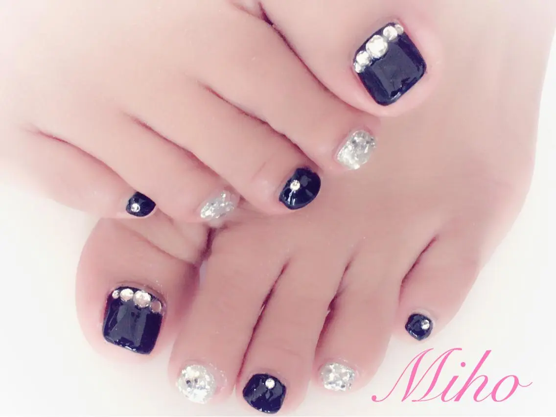 ネイル シンプルネイル ストーンネイル nail Berunaのネイルデザイン
