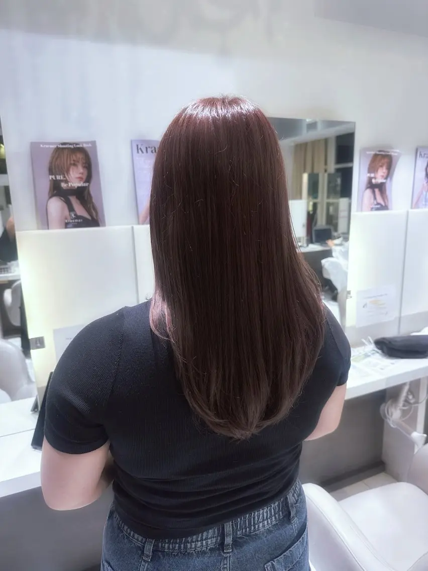 カラー ブラウンカラー ラベンダーカラー 矢代 さくらのヘアスタイル