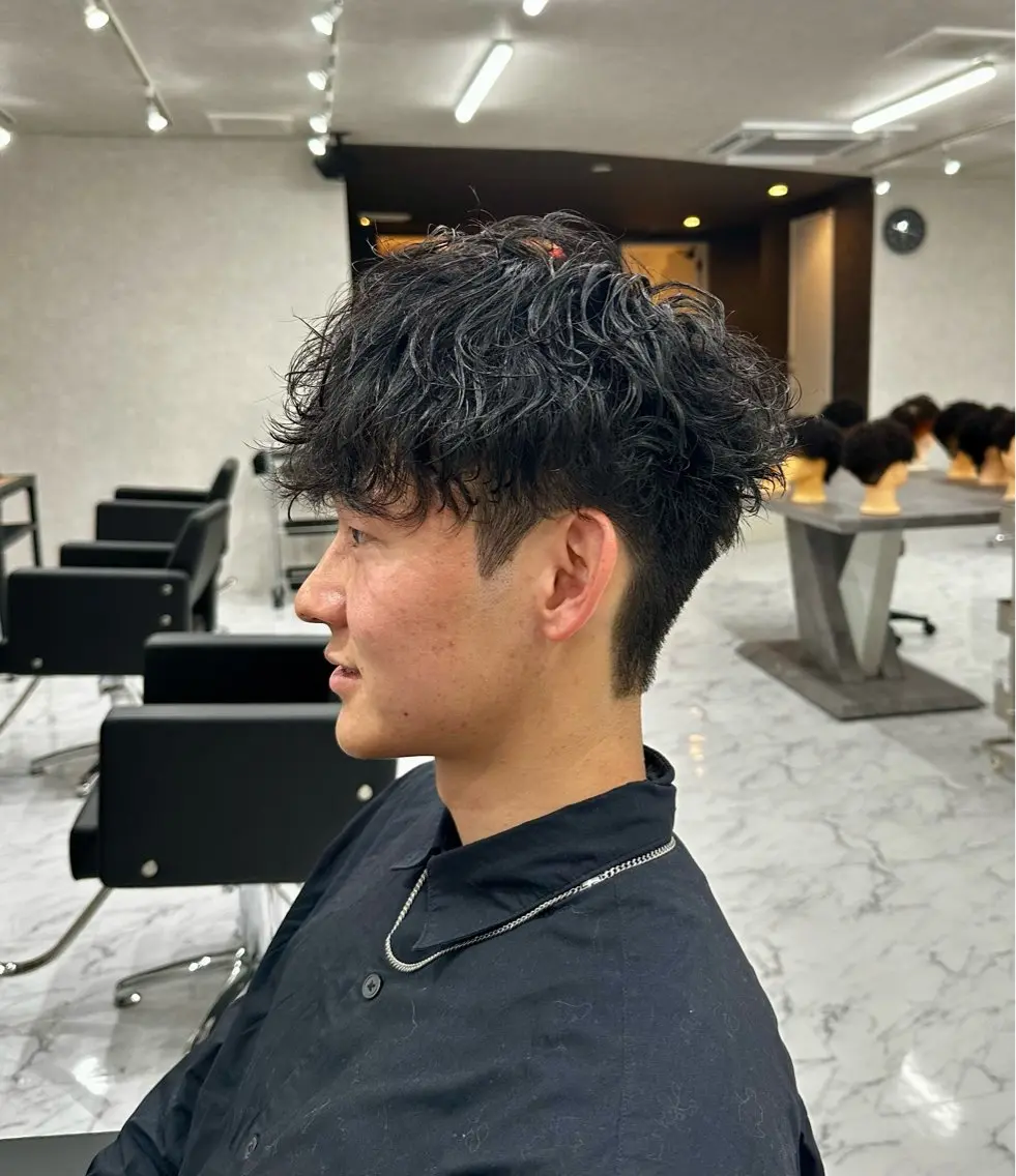 パーマ メンズ カット パーマ 🔥メンズ専門🔥 永長　涼のヘアスタイル
