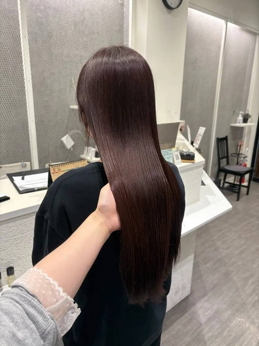 ロング カラー ブラウンカラー ピンクカラー ピンクブラウン ヘアカラー cocotteひな /カラーモデル🌼のヘアスタイル