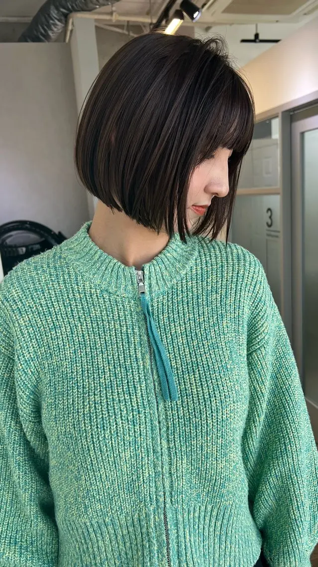 ショート カラー ボブ ヨシモトリョウ 髪質改善/美髪のヘアスタイル