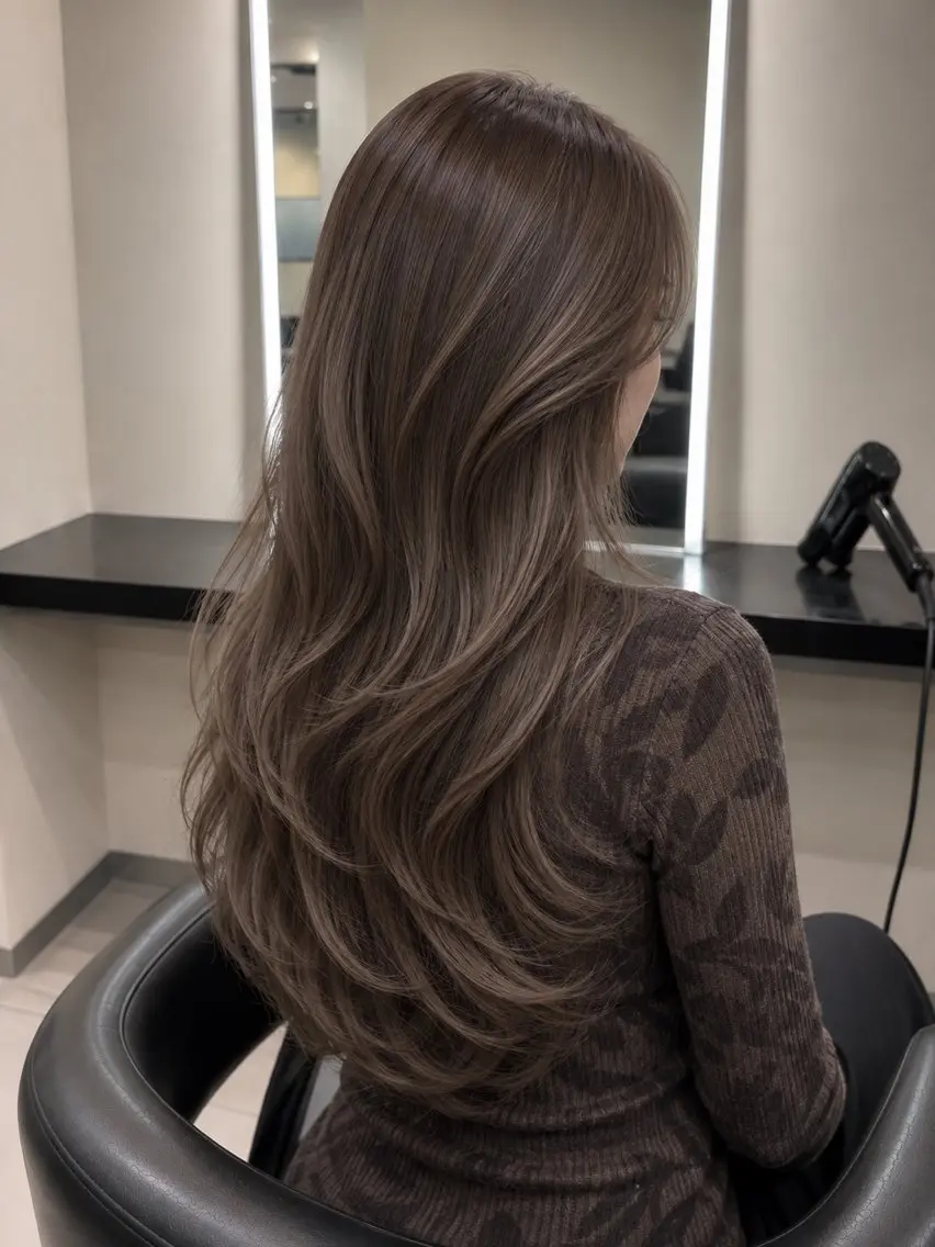 ミディアム カラー ブラウンカラー トリートメント 🌈ウルトワ水素 髪質改善naru🌈のヘアスタイル