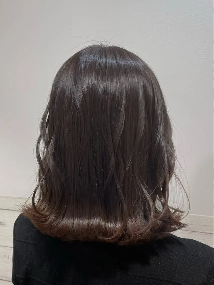 ミディアム カラー 透明感カラー グレージュ 髪質改善✨Zina浦 安/個室🌈YUKIのヘアスタイル