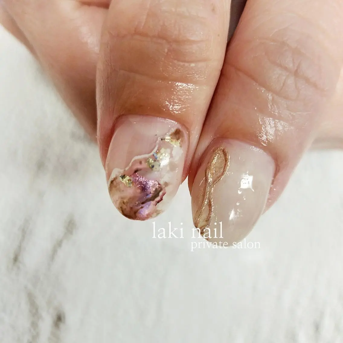ネイル ニュアンスネイル 春ネイル ハンドネイル by lakiのネイルデザイン