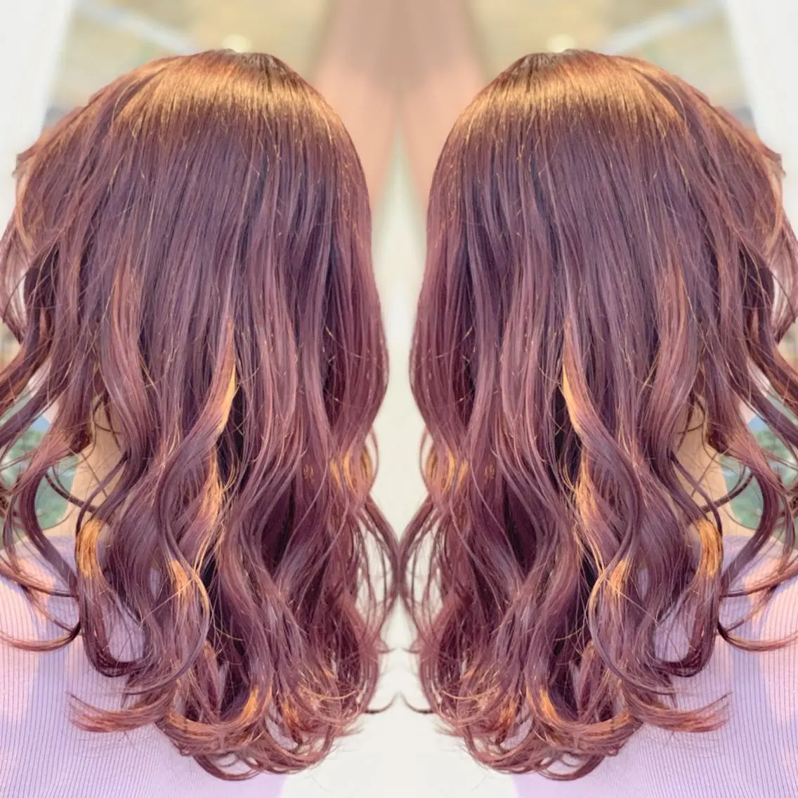 ミディアム カラー ヘアアレンジ ヘアカラー 髪質改善×ハイトーン 中田啄也のヘアスタイル