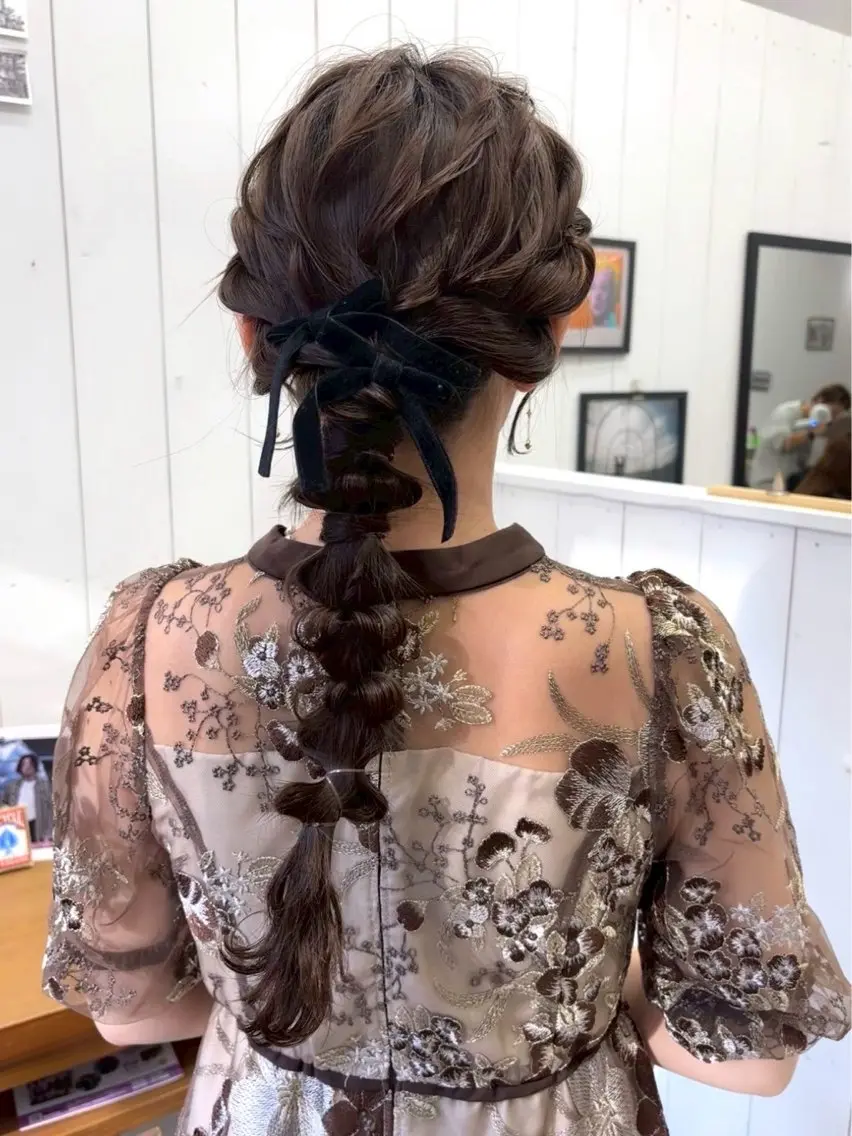 ヘアセット🖤💫(朝限定)の写真