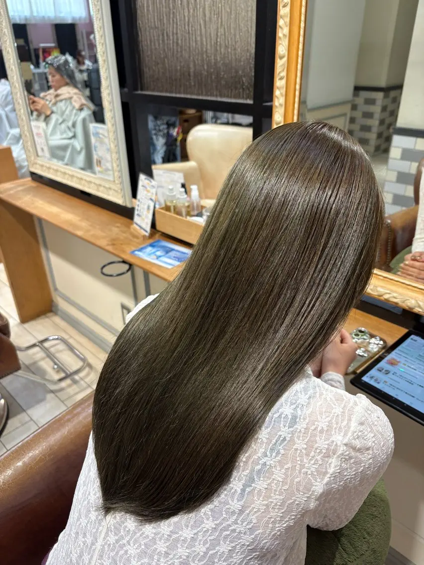 ロング カラー ヘアカラー トリートメント SUZUKIAIRI メンズ/艶髪カラーのヘアスタイル