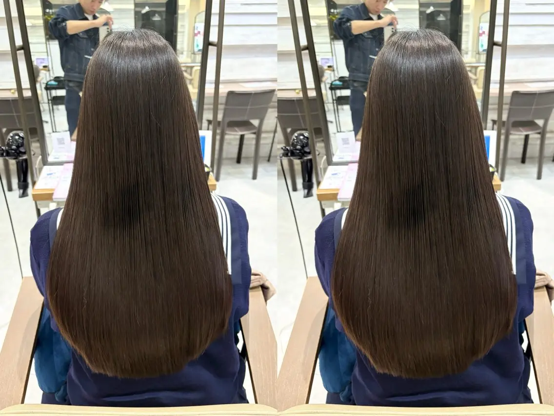 ロング カット 縮毛矯正 トリートメント 縮毛矯正/髪質改善/ HARUのヘアスタイル