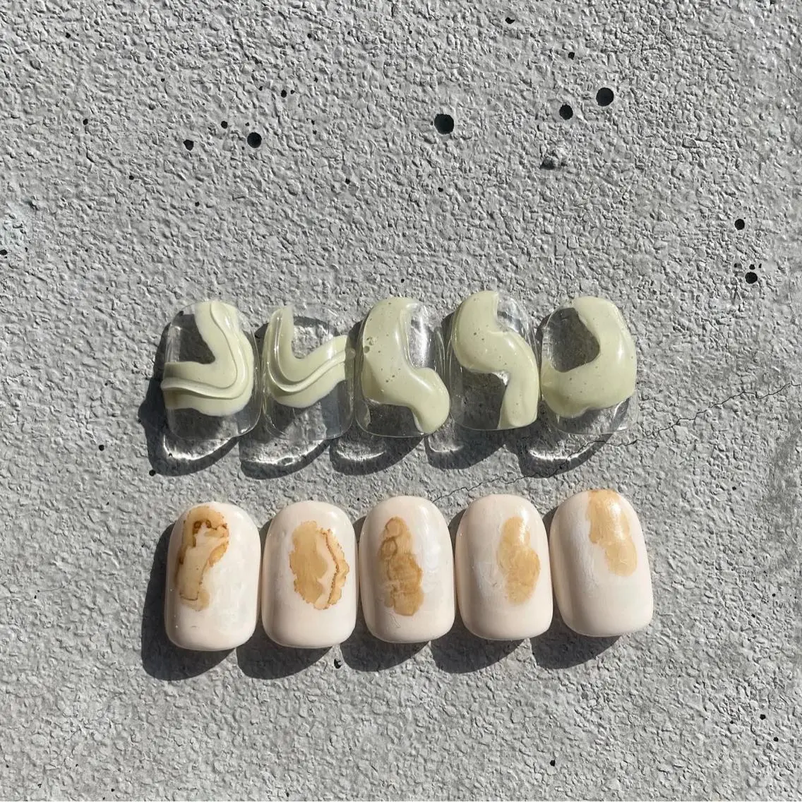 ネイル ニュアンスネイル ぷっくりネイル ハンドネイル ハンドケア lylynail YUUKAのネイルデザイン