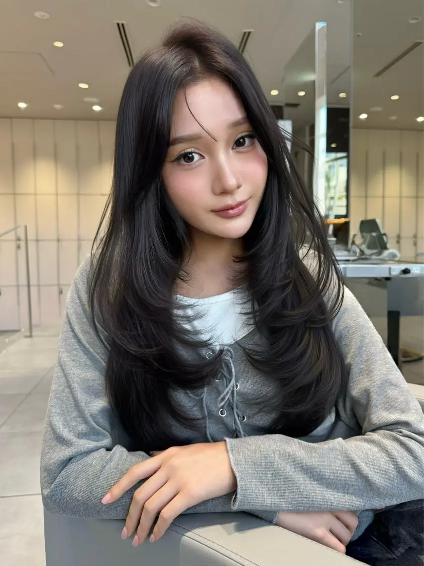 ロング レイヤーカット トリートメント カット レイヤー/メンズ 矢津田侑のヘアスタイル
