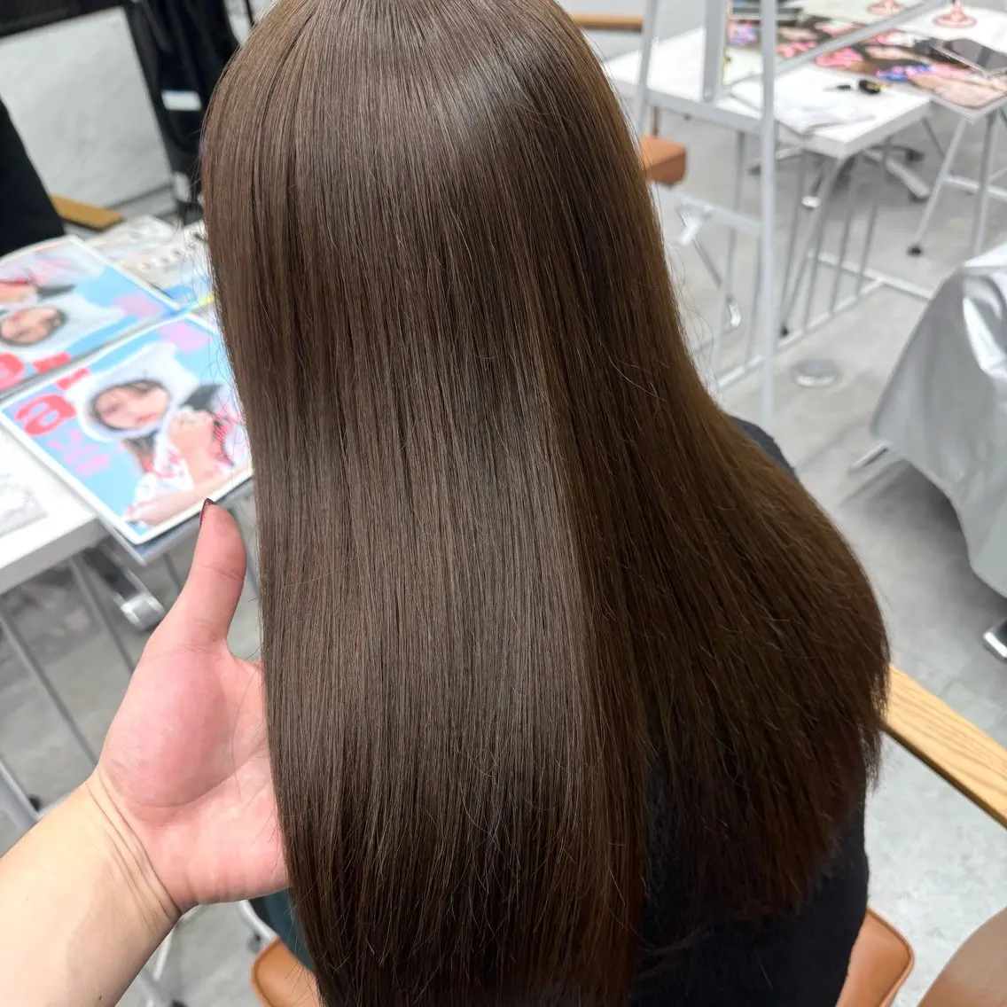 ロング カラー ヘアアレンジ ヘアカラー ブリーチなしカラー /新百合ヶ丘/安形翔のヘアスタイル