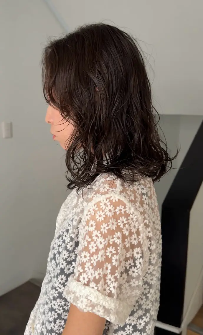 【女性限定】カット＋パーマ(セミロング、ロング)の写真