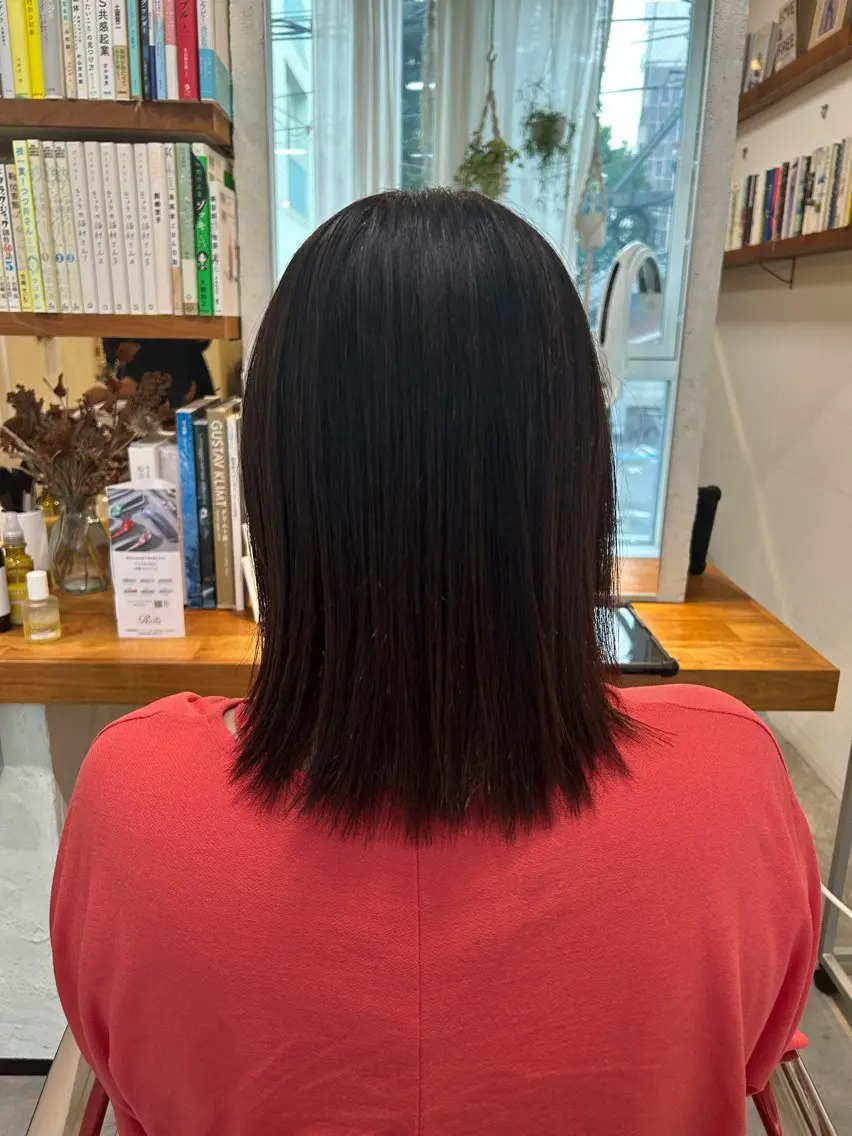 セミロング カット 縮毛矯正 櫻井園子🌸 久屋大通/高岳のヘアスタイル
