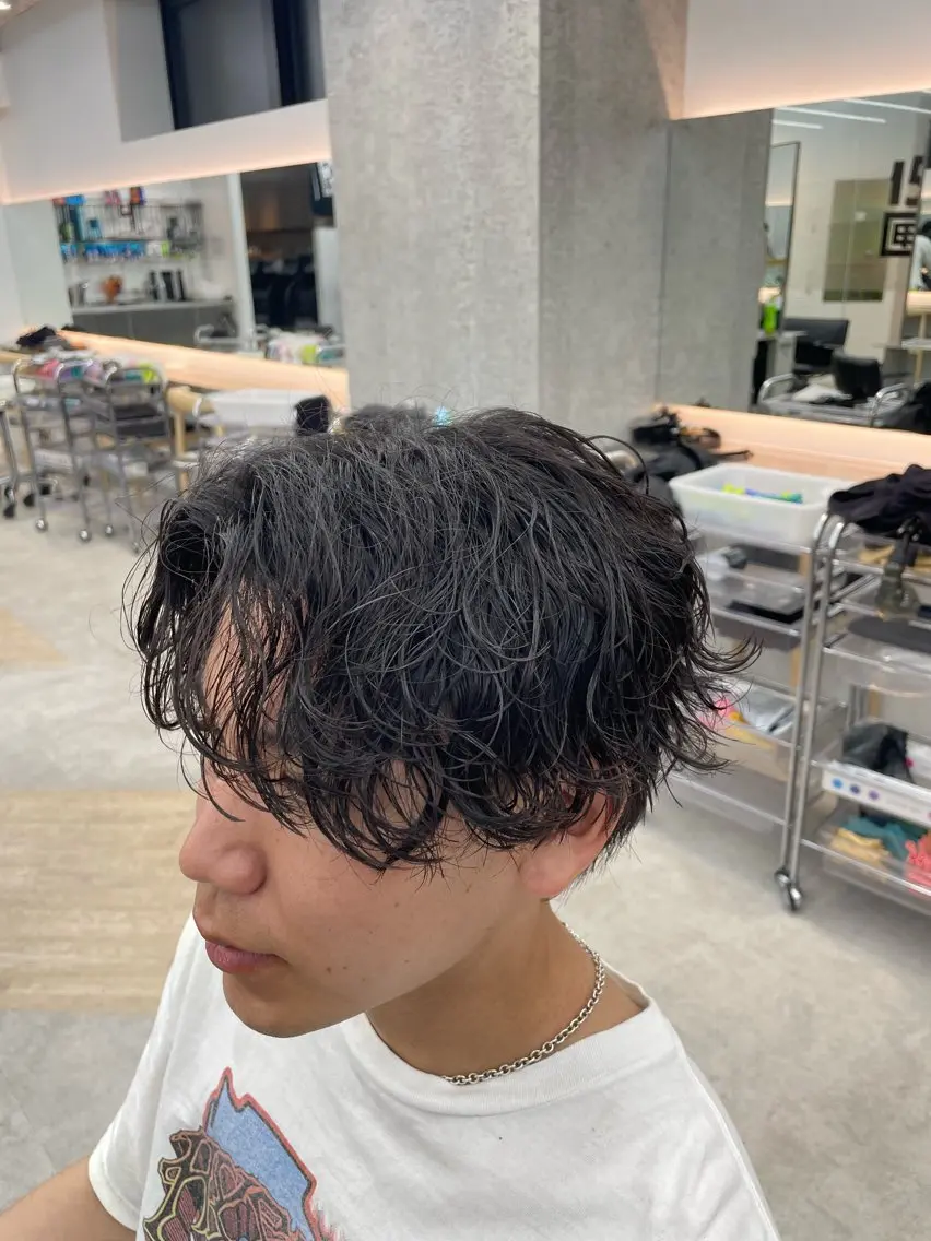 ショート パーマ メンズ SENTA✨メンズ パーマ✨fifth栄のヘアスタイル