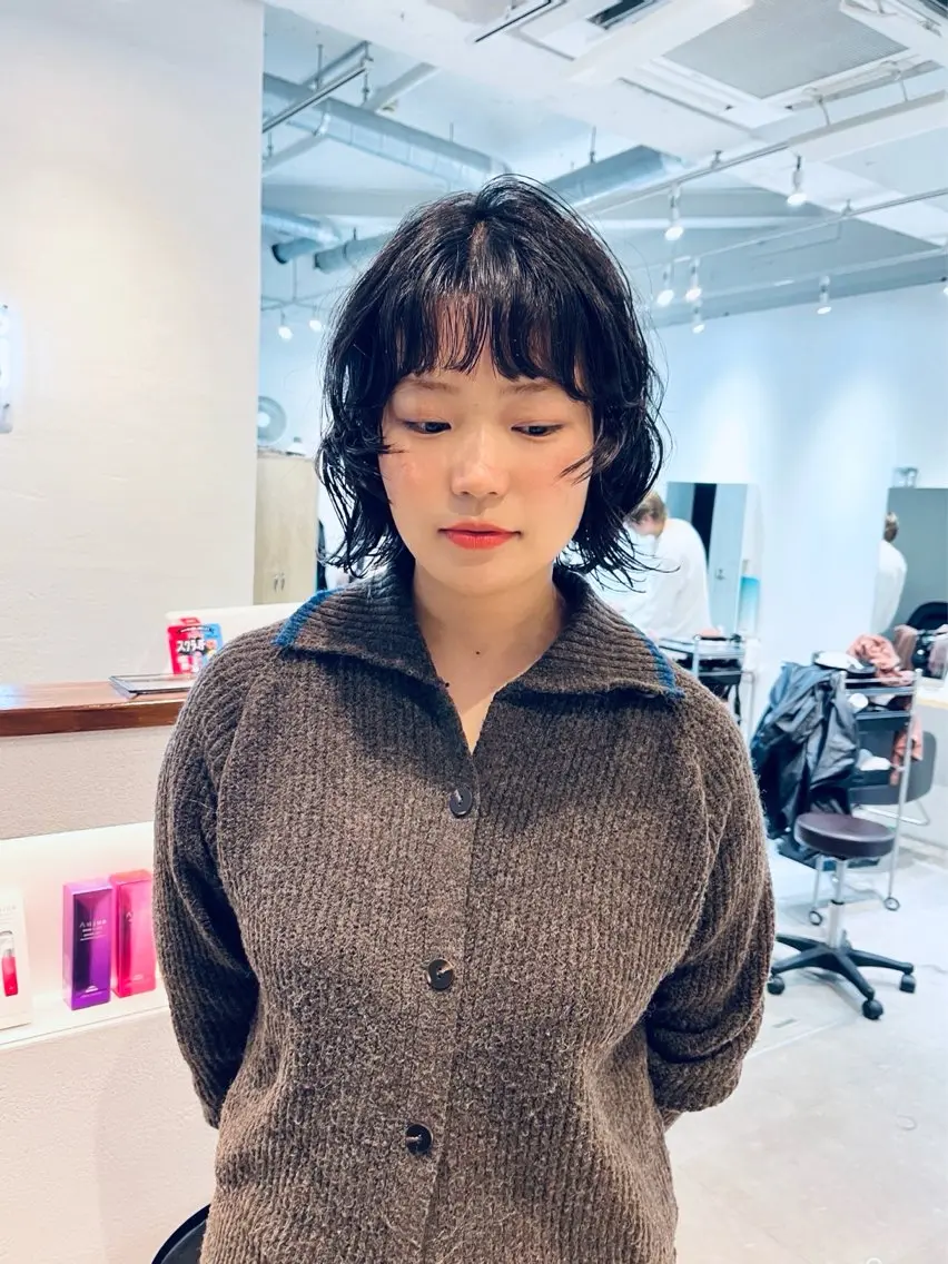 ショート パーマ デジタルパーマ ストレートパーマ カット パーマ ヘッドスパ トレンドパーマ 🌱ショート/緒方椋のヘアスタイル