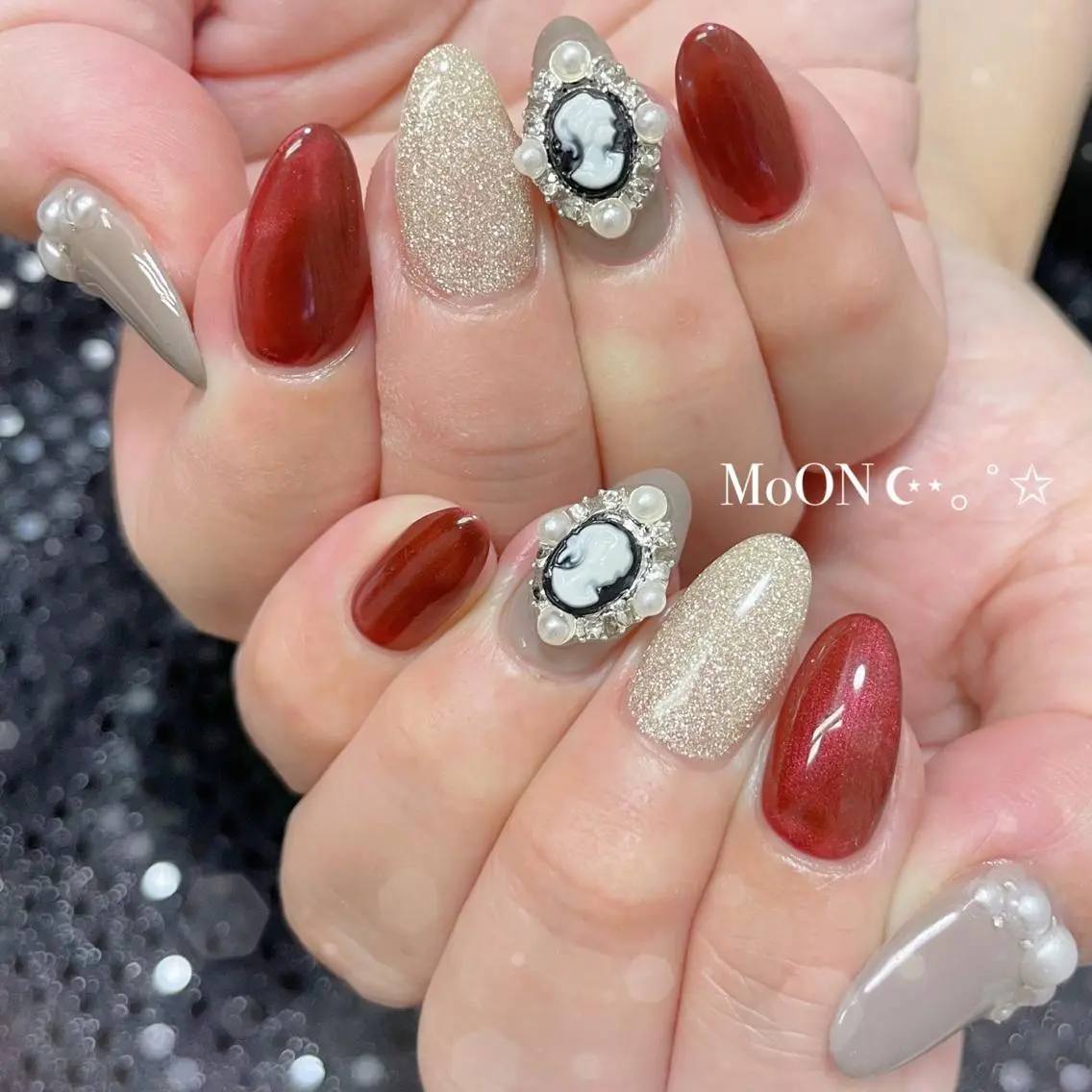 ネイル ハンドネイル ハンドケア MoON...❤︎ MeGuのネイルデザイン