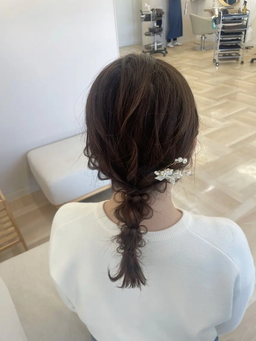 ミディアム 川下 葉音のヘアスタイル