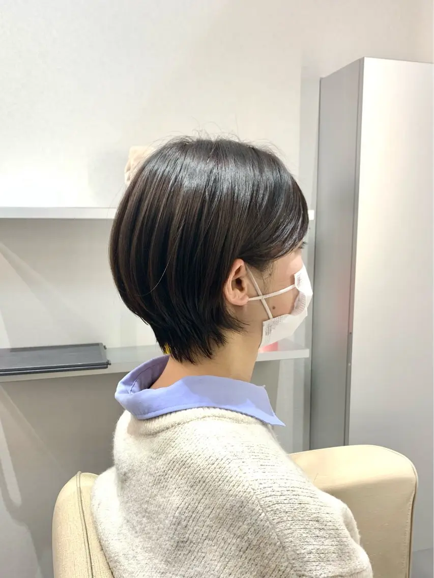 ショート カラー ショートボブ ボブ ショートヘア 中尾 文哉のヘアスタイル