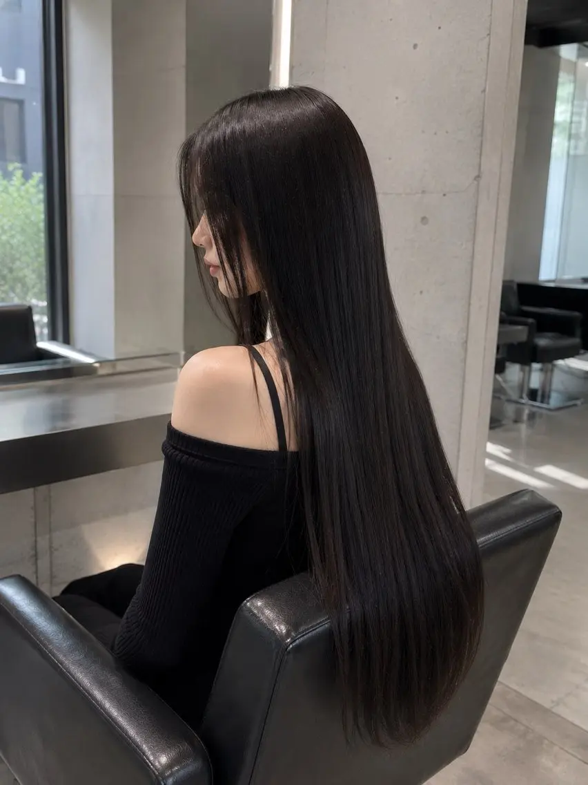 ロング カット 縮毛矯正 トリートメント lua店 Yugo(河野有吾)のヘアスタイル