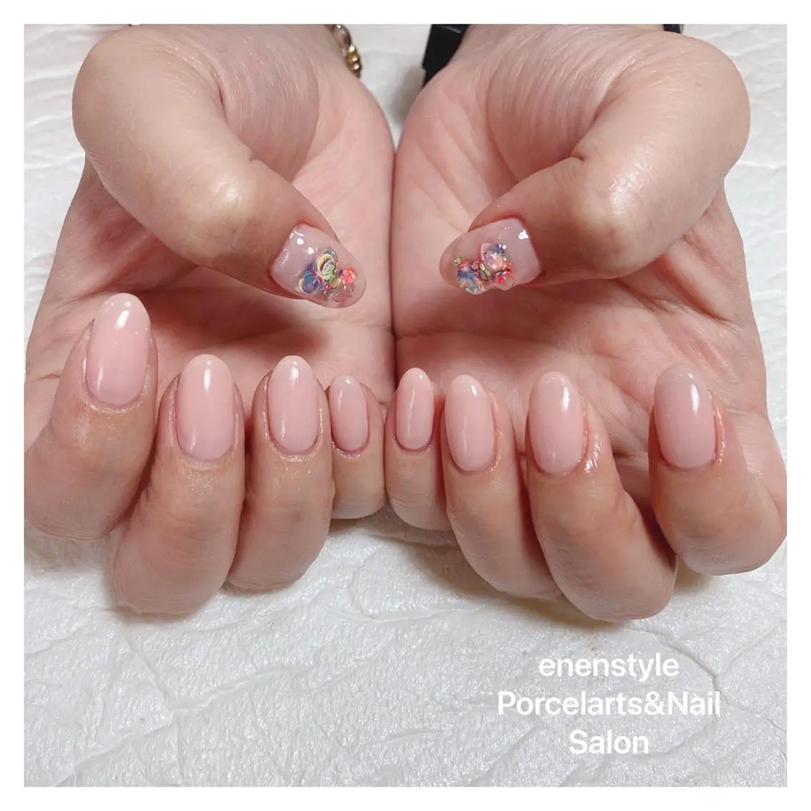 ミディアム ネイル 🐾enen style 🐾のネイルデザイン