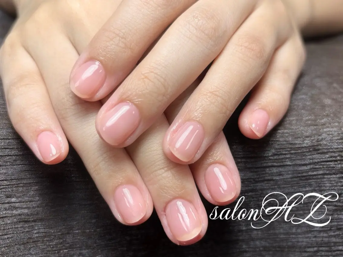 ネイル アートネイル 長さ出し フットネイル フレンチネイル ジェルネイル salon AZのネイルデザイン